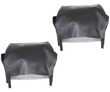 TMI Headrest Cover  1969 Ford Mustang, Black Corinthian Vinyl 43-70609-3722