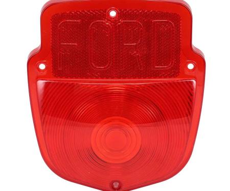 AMD Tail Light Lens, with "FORD" Logo, 61-66 F100 F250 Flareside Truck X951-4561-1