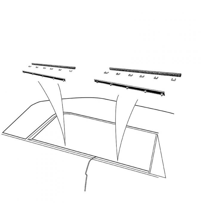 Window Rattlers Dennis Carpenter Door & Quarter Window Glass Anti-Rattler Kit ...