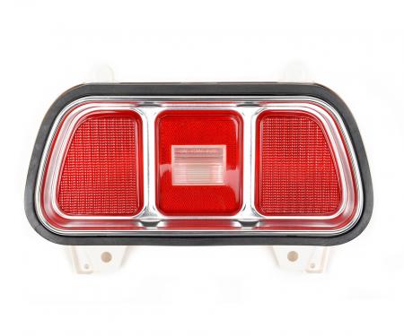 Redline Restomotive® 1971-1973 Ford Mustang Left or Right Tail Lamp Assembly with Bezel