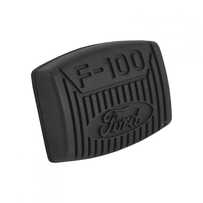 Dennis Carpenter Brake and Clutch Pedal Pad - Ford Script and F100 - 1963-83 Ford Truck C3TZ-2457-F100