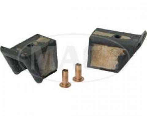 Upper Vent Bar Channel Seals - Rubber - Includes Rivets