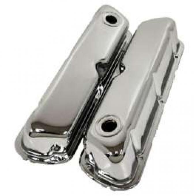 Ford Valve Covers, Small Block, Chrome, 1962-1979