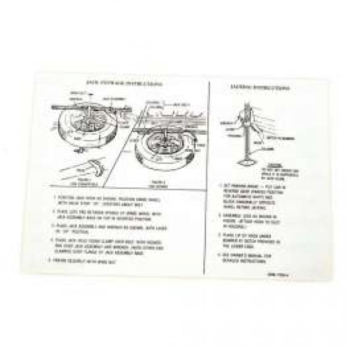 Decal - Jack Instructions - Styled Wheels