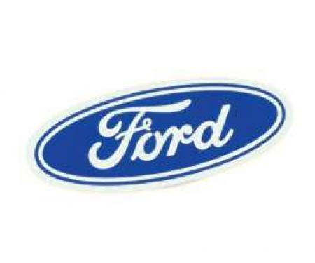 Ford Oval Decal - 3-1/2 Long - White Background - Self Adhesive