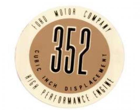 Valve Cover Decal - 352 High Performance Engine