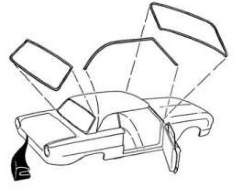 Rear Window Seal - 2 Door Hardtop