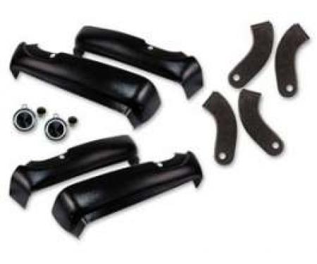 Convertible Seat Hinge Shield Kit, Falcon, 1963-1965