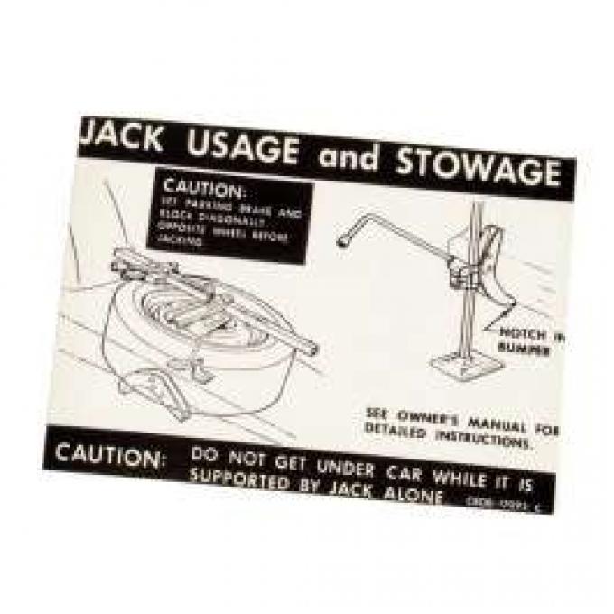 Decal - Jack Instructions - Regular Wheels