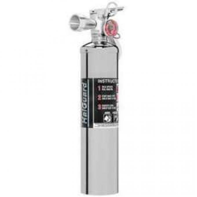 Fire Extinguisher, H3R Halguard, Chrome, 2.5 Lb.