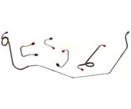 Fuel Tank To Pump Line, 3/8, 2 Piece, OE Steel, Fairlane, Torino, 1970-1971