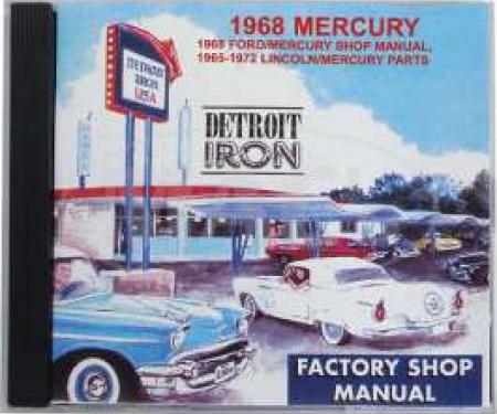 Shop Manual & Parts Manual On CD-Rom, Mercury, 1968