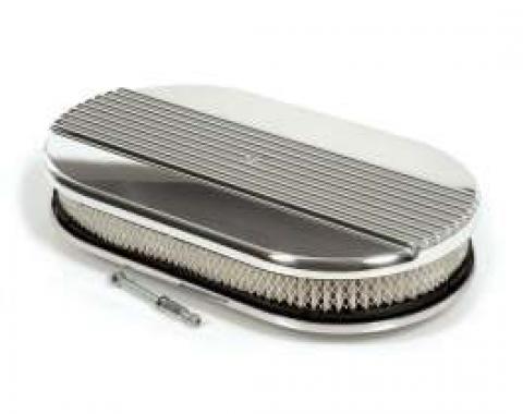 RIBBED OVAL AIR CLEANER (4V)
