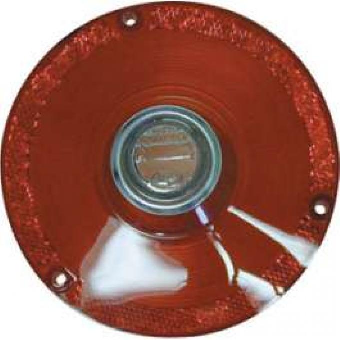 Tail Light Lens - With Backup Light Lens - Includes Chrome Bezel - Ford Logo Molded In