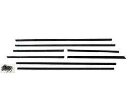 Belt Weatherstrip Kit - Doors and Rear Quarter Windows - 8 Pieces