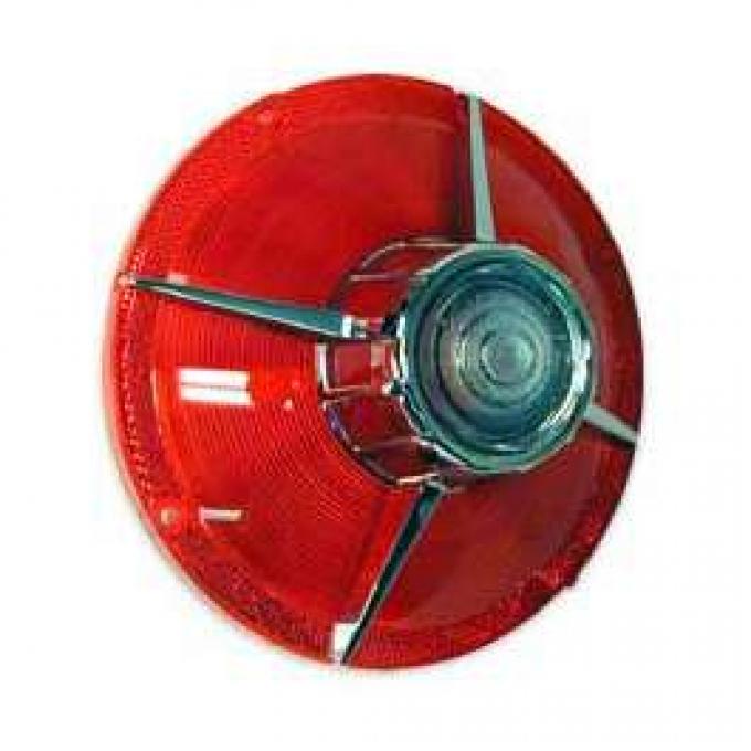 Tail Light Lens - With Backup Lens - Bright Accent On Lens - FoMoCo Logo