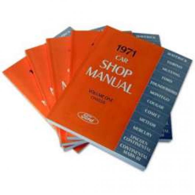 1971 Ford Lincoln Mercury Car Shop Manual - 5 Volume Set - 1660 Pages