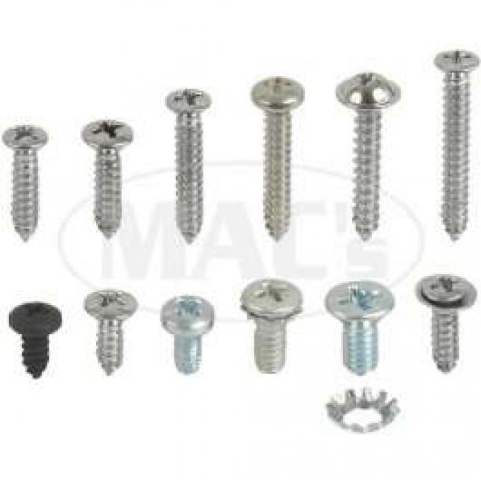 Interior Screw Kit, Convertible, Falcon, 1963-1964