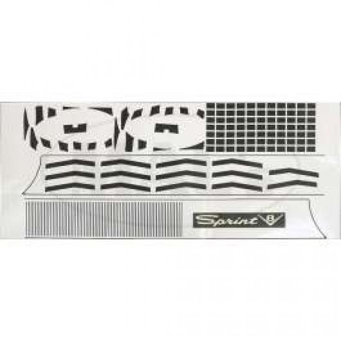 Front Grille & Rear Panel Vinyl Trim Kit, Sprint,, Falcon, 1964