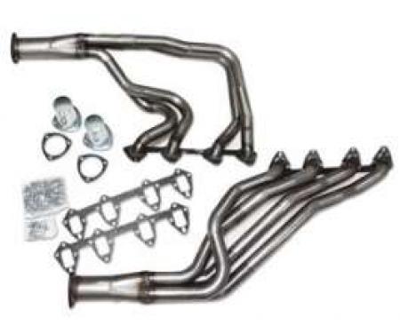 Four Tube Header, Manual Transmission, 351C 2 Barrel Heads, Fairlane, Ranchero, 1970-1971