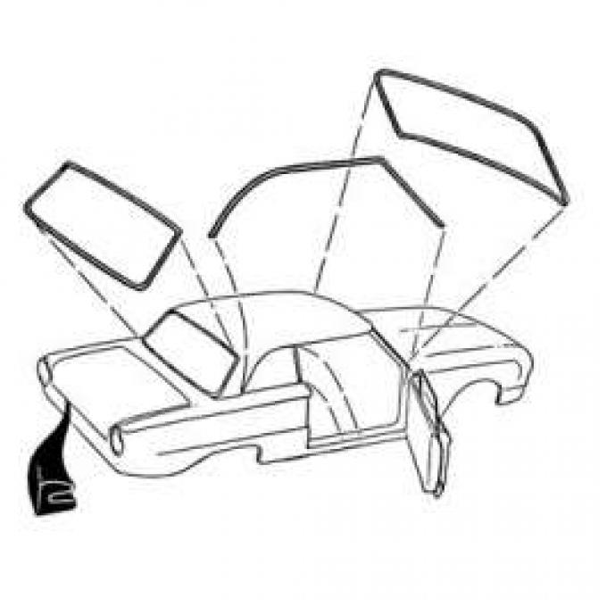 Rear Window Seal - 2 Door Hardtop