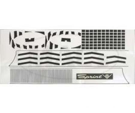 Front Grille & Rear Panel Vinyl Trim Kit, Sprint,, Falcon, 1964