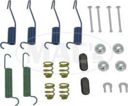 Drum Brake Hardware Combi-Kit, Rear, 9 Brakes, Comet, Falcon, Ranchero, 1963-1970