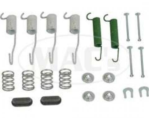 Drum Brake Hardware Combi-Kit, Front, 9 X 2-1/4, Comet, Falcon, Ranchero, 1963-1965