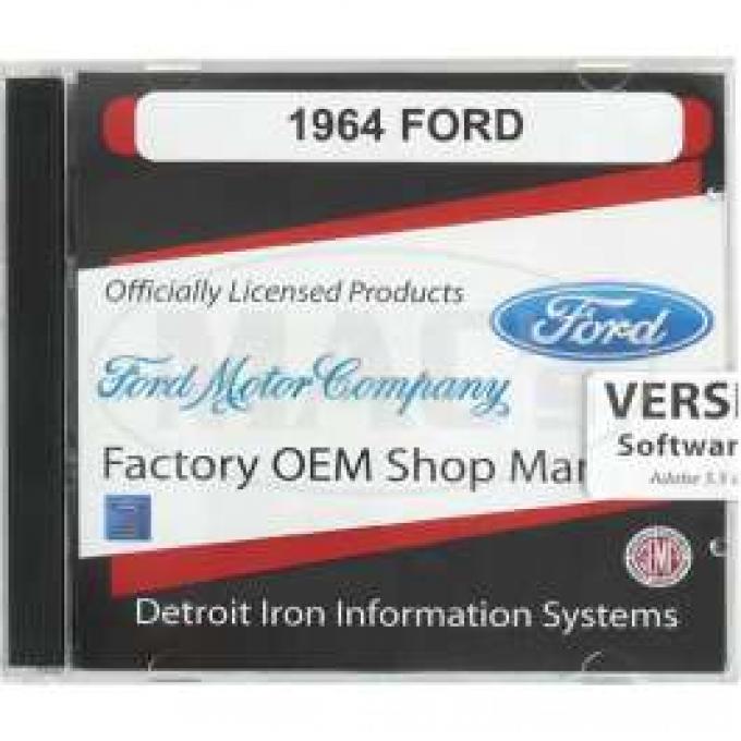 Shop Manual & Parts Manual On CD-Rom, Ford, 1964