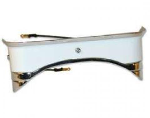 Console Light Assembly - Die-cast Body - Chromed Bezel - White Plastic Lens