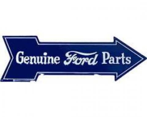 Sign, Genuine Ford Parts, Arrow