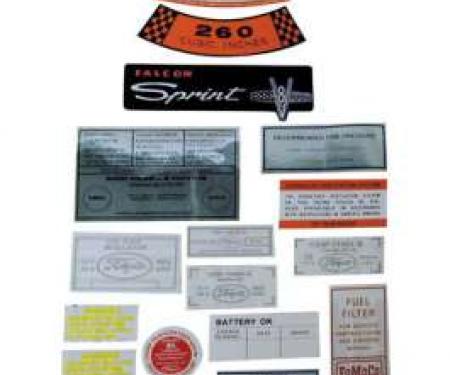 Decal Kit, Convertible or Sedan - 351-2V CID, Fairlane, Torino, 1969