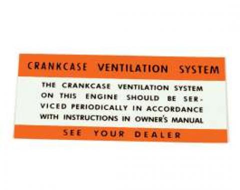 Decal - Crankcase Ventilation System