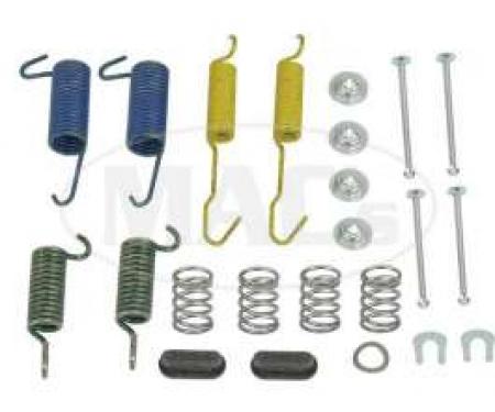 Drum Brake Hardware Combi-Kit, Rear, 10 X 2, Ford & Mercury, 1972