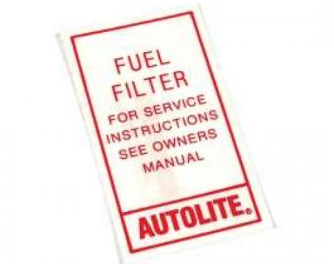 Fuel Filter Decal - Autolite