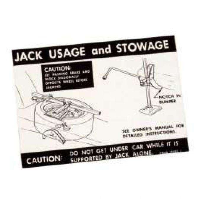 Decal - Jack Instructions - Styled Steel Wheels