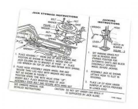 Jack Instructions Decal - C7AB-17095-B