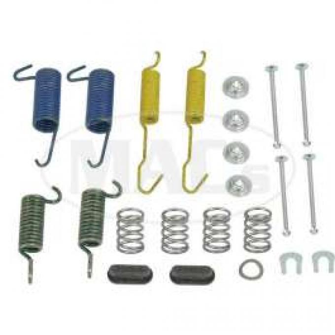 Drum Brake Hardware Combi-Kit, Rear, 10 X 2, Ford & Mercury, 1972