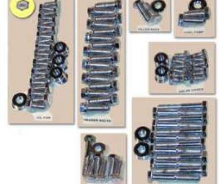 Engine Hardware Kit-Headers (Small Block, Stainless)