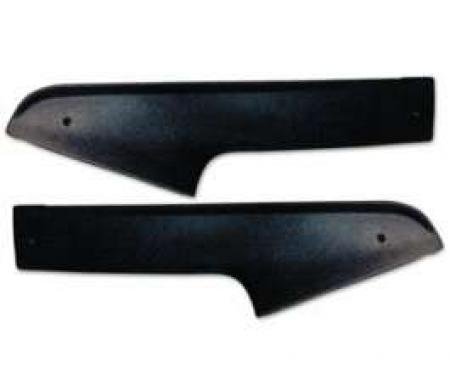 Roof Sail Panel - Black ABS Plastic - Fastback