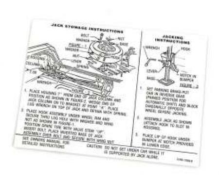 Jack Instructions Decal - C7AB-17095-B