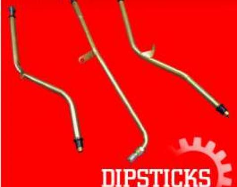 Transmission Dipstick & Tube, C4 Automatic, Pan Fill, Small Block V8, Ford, 1964-1979