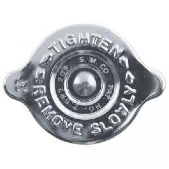 Radiator Cap - 14 PSI. - Chrome Plated - S.M. CO Logo