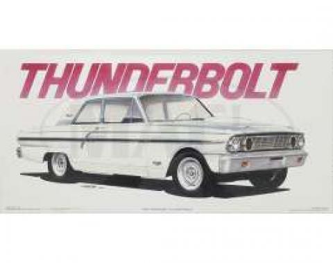 Jim Gerdom Signed & Numbered Print, Ford Thunderbolt, 1964