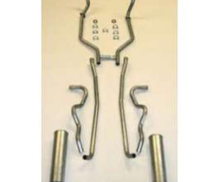 Exhaust System, Complete, Aluminized, Big Block, 2 Piping, Hardtop, Sedan, Galaxie, 1963-64