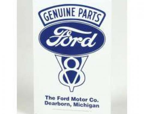 Sign, Genuine Ford Parts, V8, Dearborn