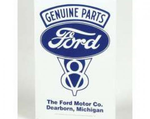 Sign, Genuine Ford Parts, V8, Dearborn