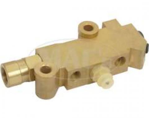 Disc Brake Conversion Proportioning Valve, For Dual Bowl Master Cylinders, Ford, 1955-1979