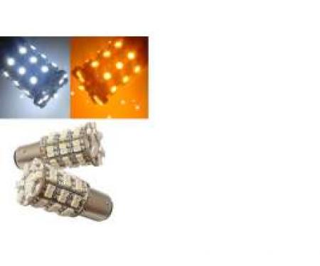 Light Bulbs, 1157, (60) SMD LEDs Hyper White / Amber