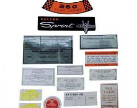 Decal Kit, Hardtop Or Sedan - 390 CID, Fairlane, 1966